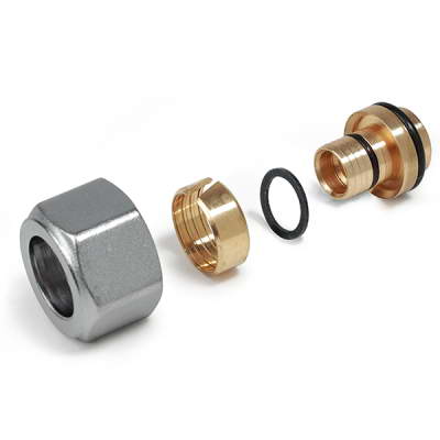 Переходник МП для PE-X латунь R179AM Дн20х2,0х16 Ру10 обжим Giacomini R179MX020