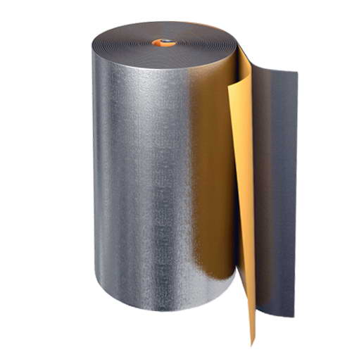 Рулон вспененный полиэтилен BLACK STAR DUCT AL толщина 20мм, до 95°C, чёрный самоклеящийся с покрытием алюминиевой фольгой Energoflex