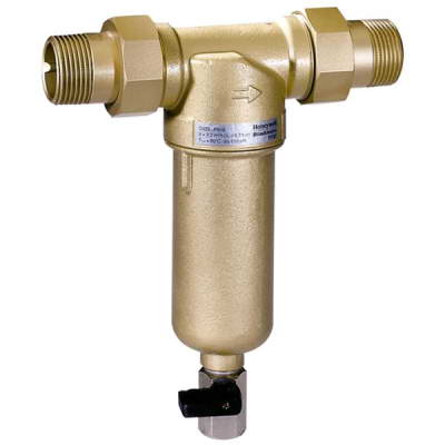 Фильтр сетчатый T-образный латунь Ду15 Ру25, до 80°C, G1/2″ НР FF06 Honeywell FF06-1/2″AAM