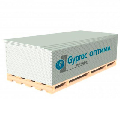 Гипсокартонный лист ГКЛ Оптима 12,5х1200х2500 Gyproc