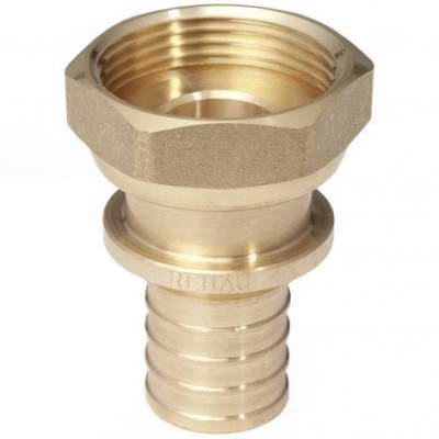Муфта для PE-X бронза RAUTITAN RX Дн20х1/2″ с накидной гайкой Rehau