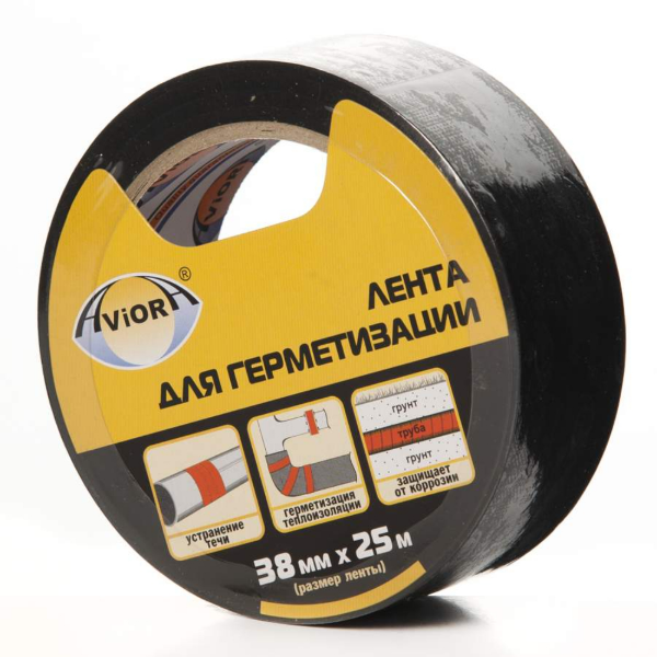 ЛЕНТА 25000X38 ЧЕРНАЯ AVIORA 302-049