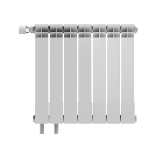 Радиатор биметаллический РБС 500/95 (А14) 7 секций с т/клапаном Danfoss ниж/п ЛЕВ Сантехпром