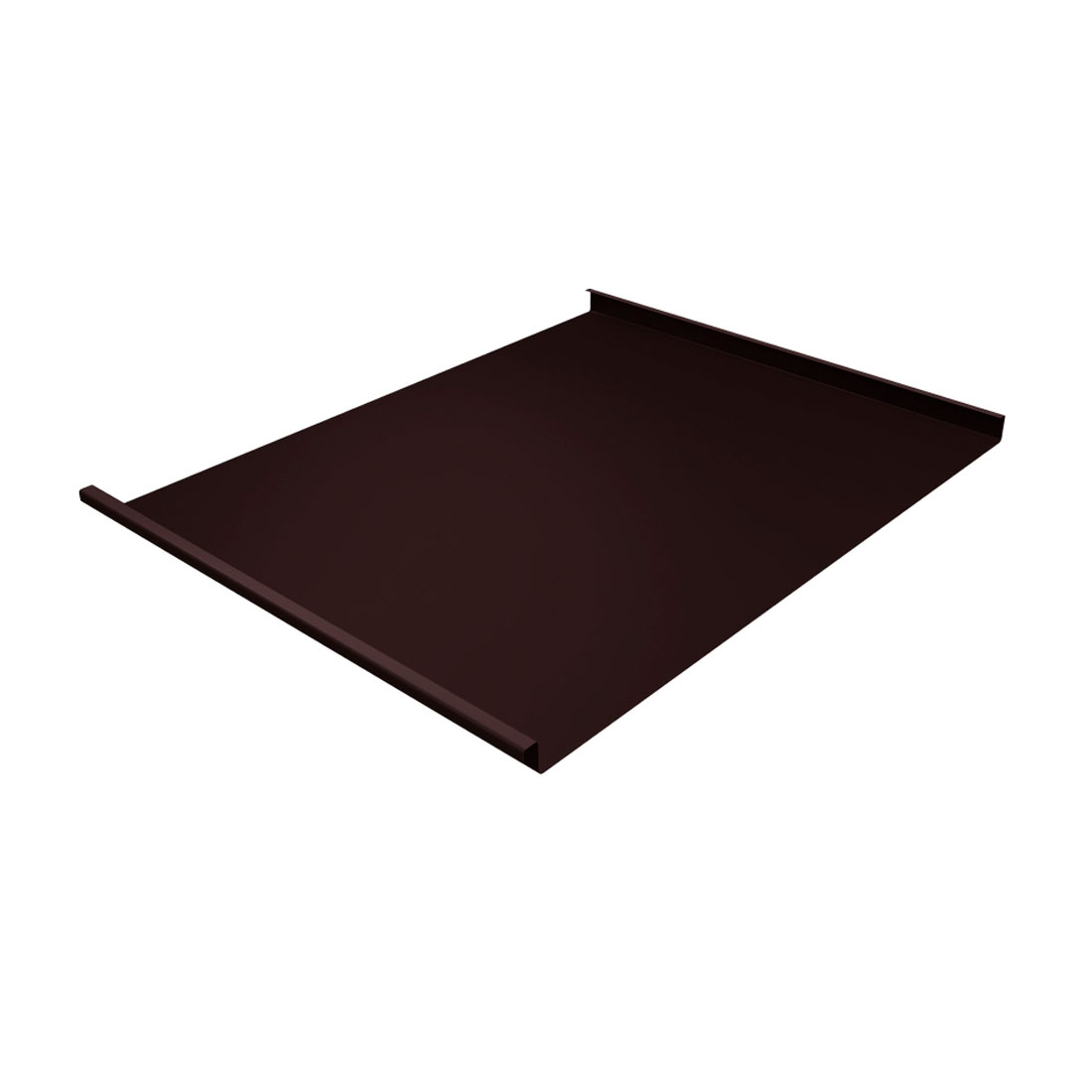 Фальц двойной стоячий 0,5 GreenCoat Pural BT RR 32 темно-коричневый (RAL 8019 серо-коричневый), Grand Line