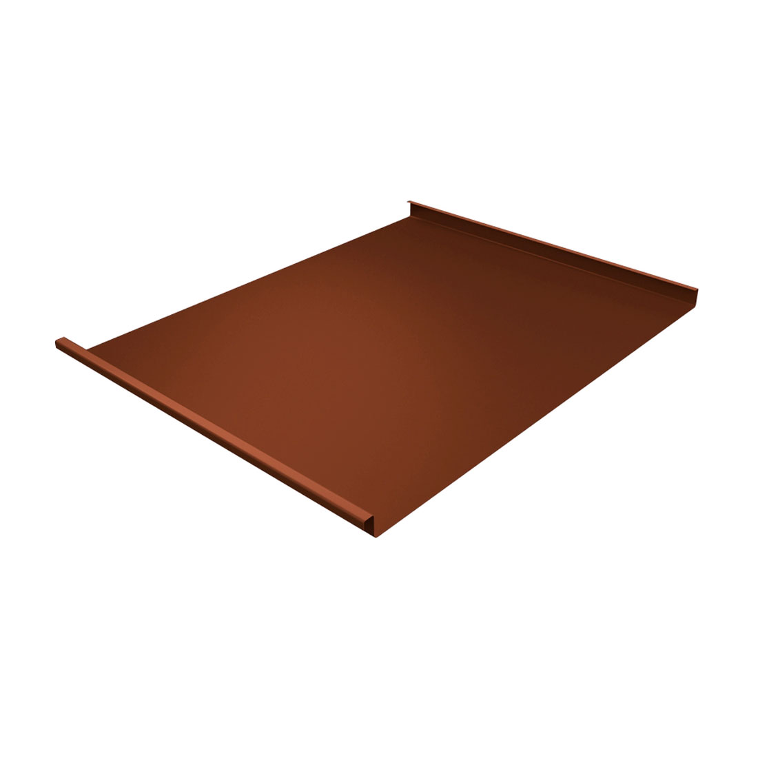 Фальц двойной стоячий 0,5 Satin RAL 8004 терракота, Grand Line