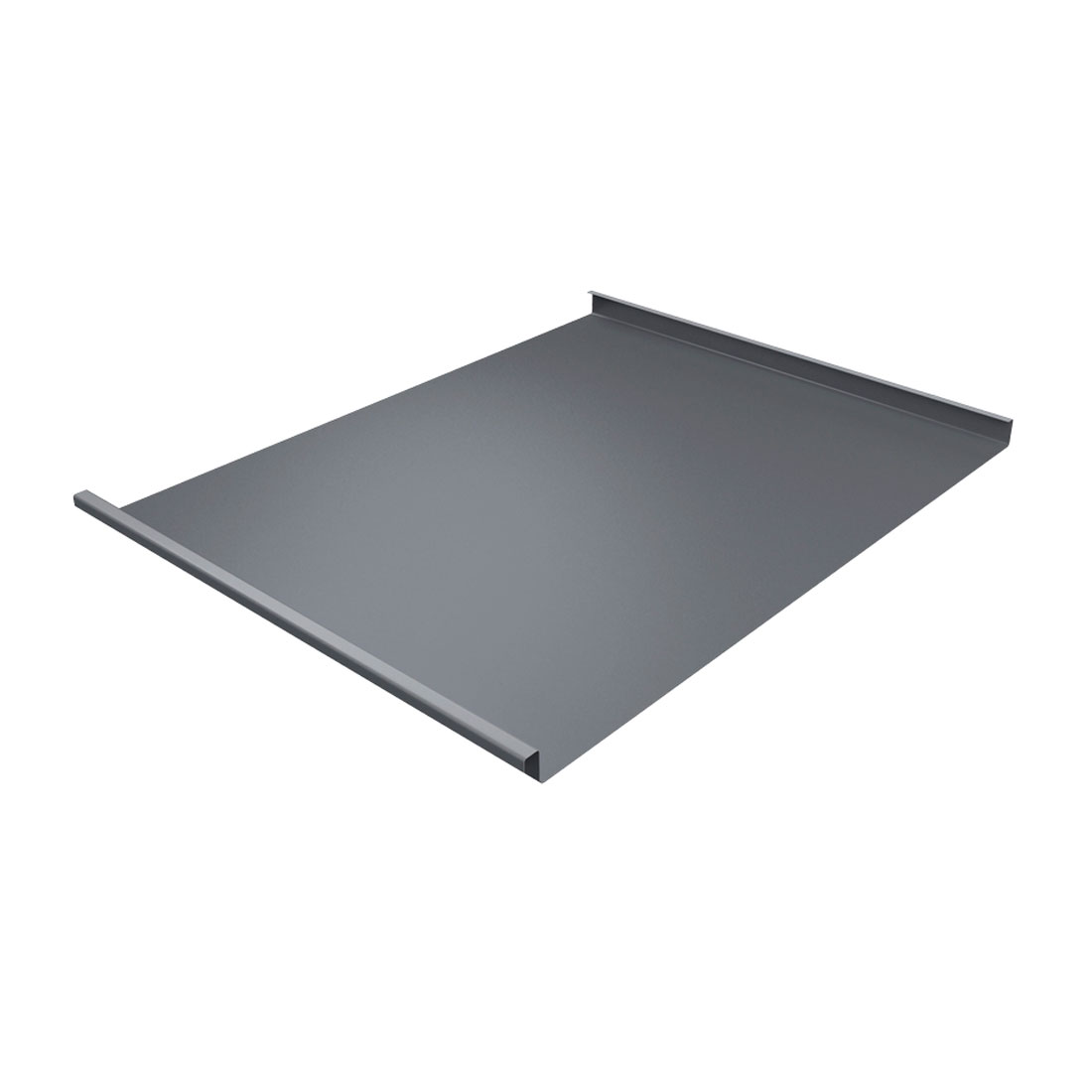Фальц двойной стоячий 0,5 Satin RAL 9006 бело-алюминиевый RUV2