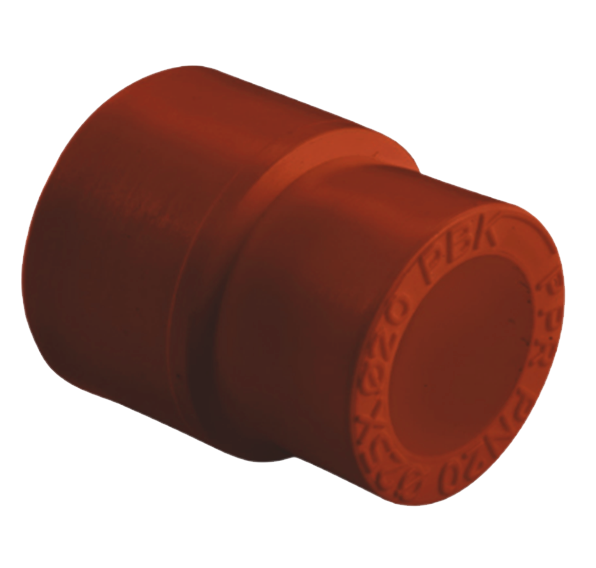 Муфта PP-R переходная красная Ду75 - 50 AntiFire