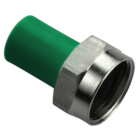 Бурт зеленый с накидной гайкой Ду20 - 3/4″ (Ду20) AntiFire