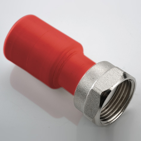 Муфта PP-R красная с накидной гайкой Ду20 - 1″ (Ду25) AntiFire