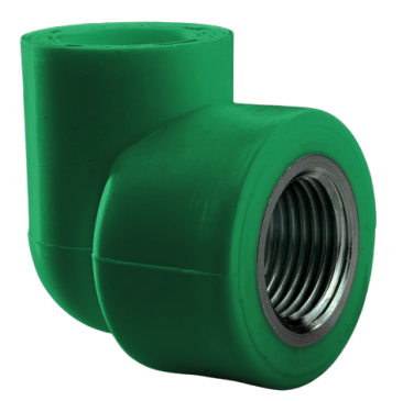Угольник комб PP-R сталь зеленый Ду20 - 3/4″ (Ду20) ВР AntiFire