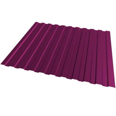 Профнастил окрашенный С8 0,70x1150x2000 вишневый