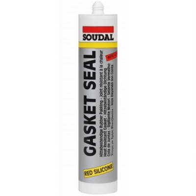 Герметик силиконовый высокотемпературный GASKET SEAL картридж 280мл красный Soudal