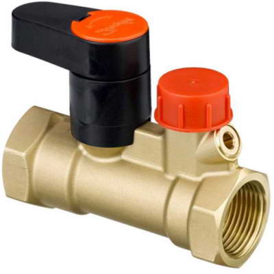 Клапан запорный ручной латунь MSV-S Ду25 Ру20 Rp1″ ВР Kvs=9.3 м³/ч б/ниппелей Danfoss 003Z4013