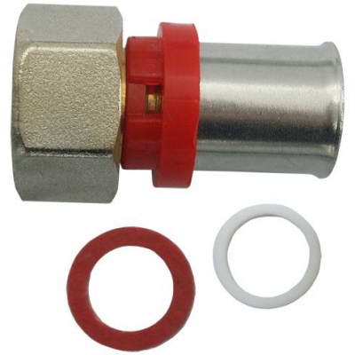Муфта МП латунь/никель нак/гайка Дн16х1/2″ пресс Aquasfera 8013-01