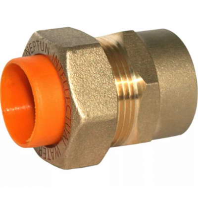 Муфта латунь обжим Ду20 газ ВР EasyFix IWS Neptun