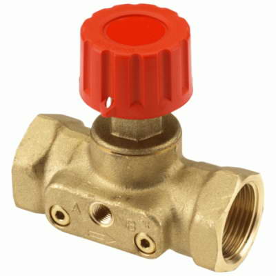 Клапан запорный ручной латунь CDT Ду15 Ру16 Rp1/2″ ВР Kvs=1.6 м³/ч б/ниппелей Danfoss 003Z7691
